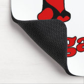 I Liebe Uganda Mousepad (Ecke)