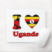 I Liebe Uganda Mousepad (Mit Mouse)