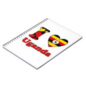 I Liebe Uganda Notizblock (Linke Seite)