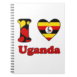 I Liebe Uganda Notizblock