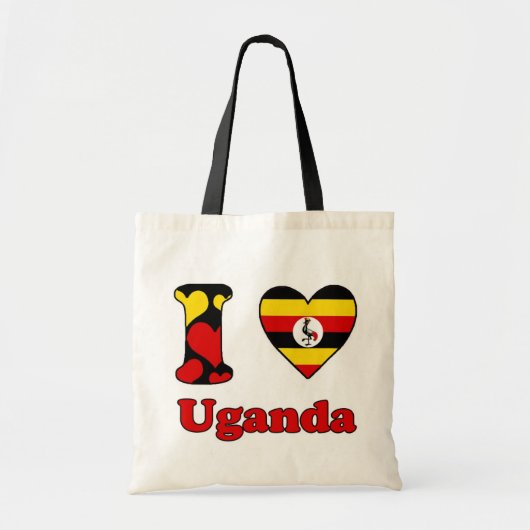 I Liebe Uganda Tragetasche (Vorne)