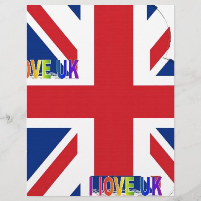 I Liebe UK Art Print (Vorderseite)