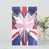 "I Liebe UK" Art Print Briefpapier (Stehend Vorderseite)