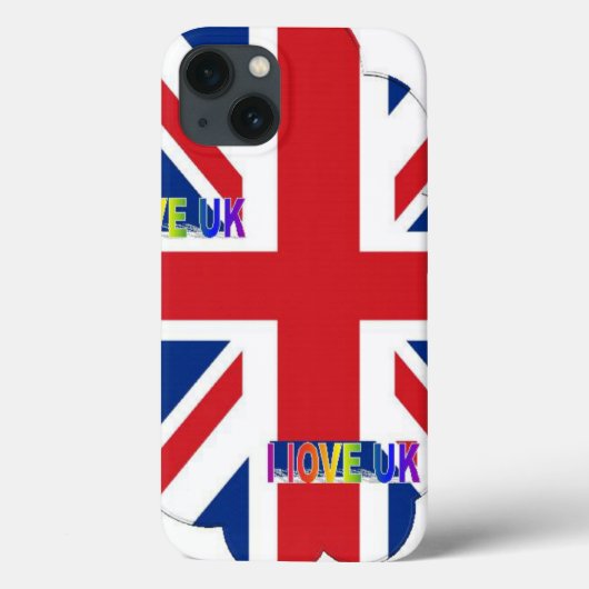 I Liebe UK Art Print Case-Mate iPhone Hülle (Rückseite)