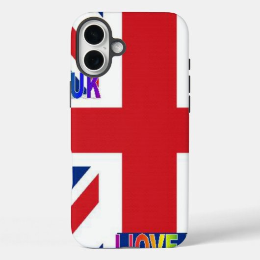 I Liebe UK Art Print Case-Mate iPhone Hülle (Rückseite)