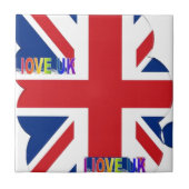I Liebe UK Art Print Fliese (Vorderseite)