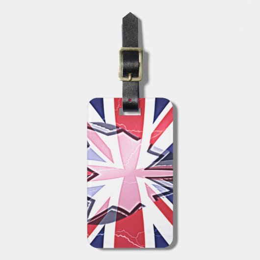 "I Liebe UK" Art Print Gepäckanhänger (Vorderseite vertikal)