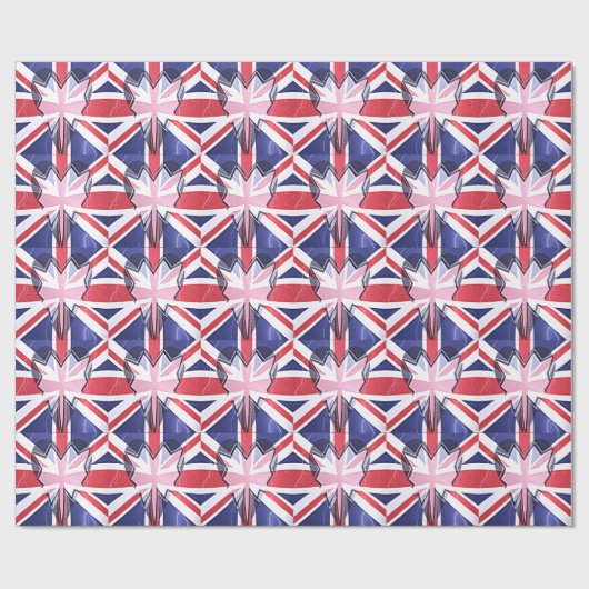 "I Liebe UK" Art Print Geschenkpapier (Flach)