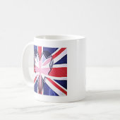 "I Liebe UK" Art Print Kaffeetasse (Vorderseite Links)