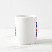 I Liebe UK Art Print Kaffeetasse (Mittel)