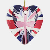 "I Liebe UK" Art Print Keramik Ornament (Rechts)
