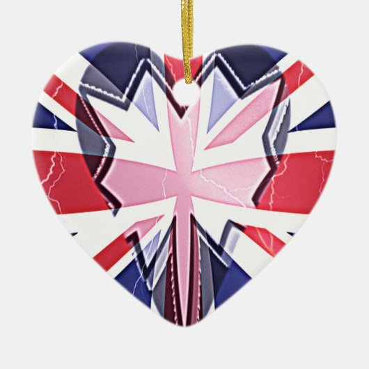 "I Liebe UK" Art Print Keramik Ornament (Vorne)