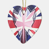 "I Liebe UK" Art Print Keramik Ornament (Links)