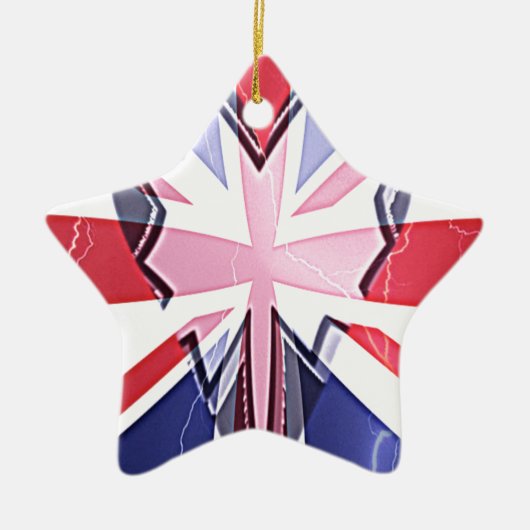 "I Liebe UK" Art Print Keramikornament (Vorne)
