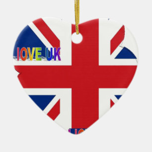 I Liebe UK Art Print Keramikornament