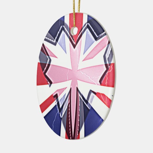 "I Liebe UK" Art Print Keramikornament (Links)