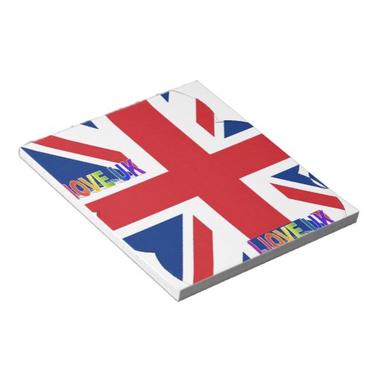 I Liebe UK Art Print Notizblock (angewinkelt)