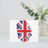 I Liebe UK Art Print Postkarte (Stehend Vorderseite)