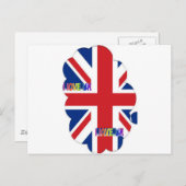 I Liebe UK Art Print Postkarte (Vorne/Hinten)