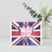 "I Liebe UK" Art Print Postkarte (Stehend Vorderseite)