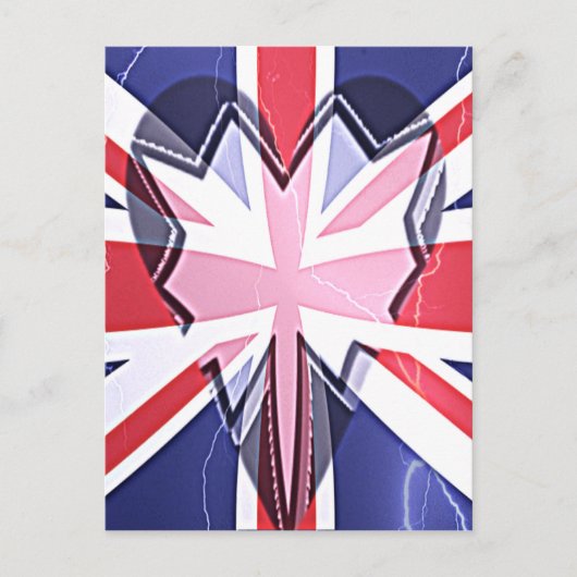 "I Liebe UK" Art Print Postkarte (Vorderseite)