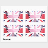 "I Liebe UK" Art Print Rechteckiger Aufkleber (Blatt)
