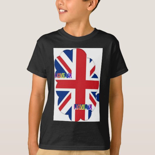I Liebe UK Art Print T-Shirt (Vorderseite)