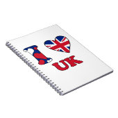 I LIEBE UK NOTIZBLOCK (Rechte Seite)