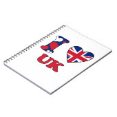 I LIEBE UK NOTIZBLOCK (Linke Seite)