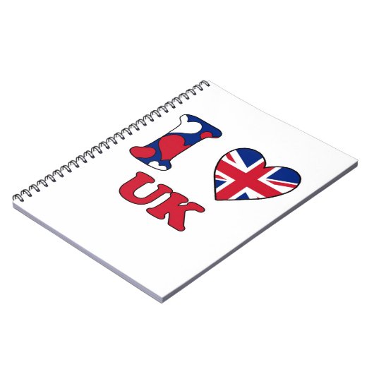 I LIEBE UK NOTIZBLOCK (Linke Seite)