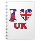 I LIEBE UK NOTIZBLOCK (Vorderseite)
