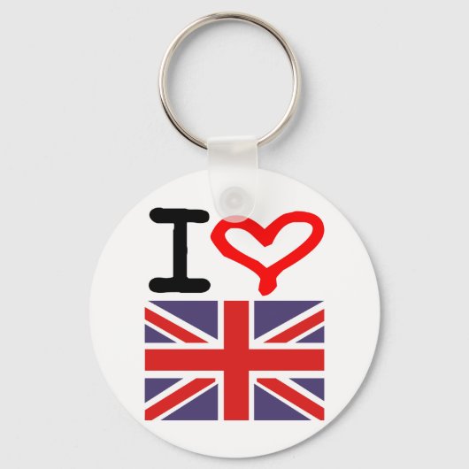 I LIEBE UK SCHLÜSSELANHÄNGER (Vorderseite)