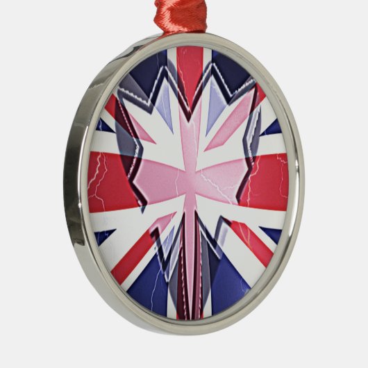 I LIEBE UK SILBERNES ORNAMENT (Rechts)