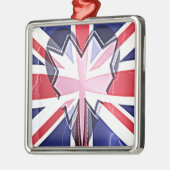 I LIEBE UK SILBERNES ORNAMENT (Links)