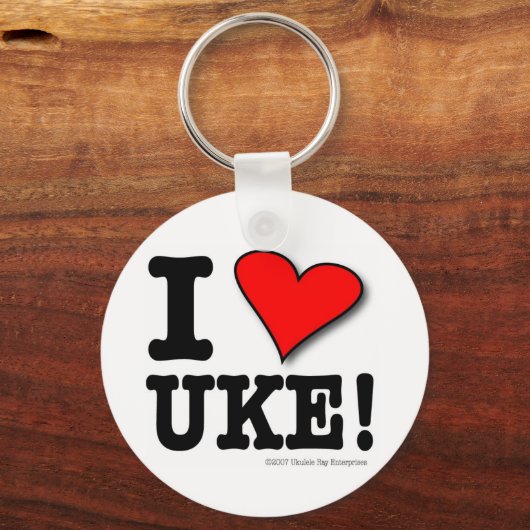 I LIEBE UKE Designer Schlüsselanhänger (Vorderseite)