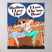 I Liebe Uke Poster (Vorne)