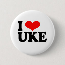 I Liebe Uke Ukulele Button Abzeichen