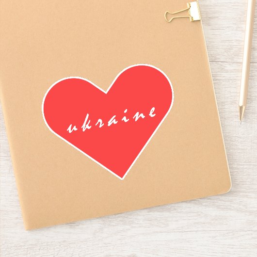 I Liebe Ukraine Aufkleber (Notizbuch)