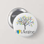 I Liebe Ukraine Button (Vorne & Hinten)
