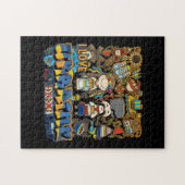 I Liebe Ukraine Doodle mit ukrainischer Flagge Puzzle (Horizontal)