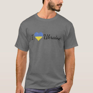 I Liebe Ukraine Flag Herz Unterstützung Ukrainisch T-Shirt