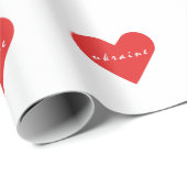 I Liebe Ukraine Geschenkpapier (Rolleneckpunkt)