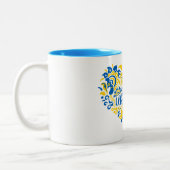 I Liebe Ukraine inspirierend Zitat Herz Kaffee Mu Zweifarbige Tasse (Links)
