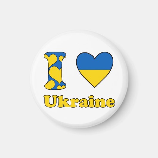 I Liebe Ukraine Magnet (Vorne)