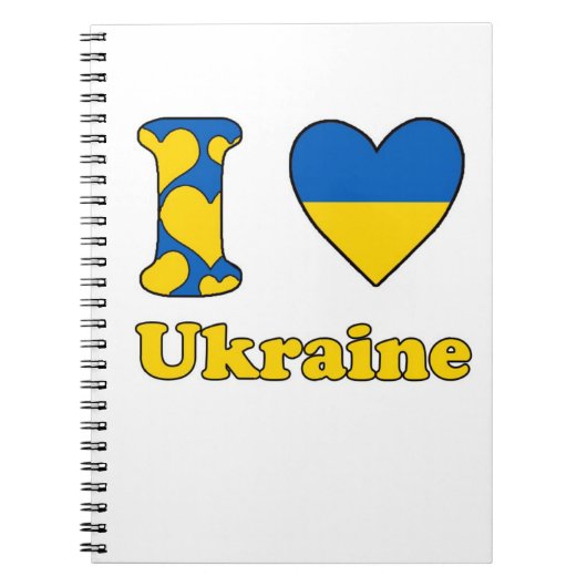 I Liebe Ukraine Notizblock (Vorderseite)