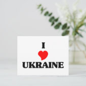 I Liebe Ukraine Postkarte (Stehend Vorderseite)
