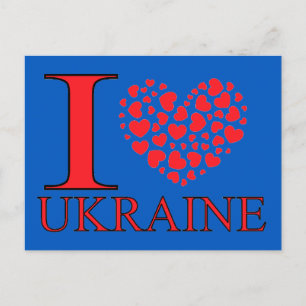 I Liebe Ukraine Postkarte