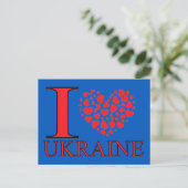 I Liebe Ukraine Postkarte (Stehend Vorderseite)