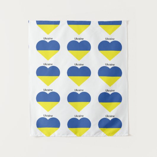 I Liebe Ukraine Wandteppich (Vorderseite)