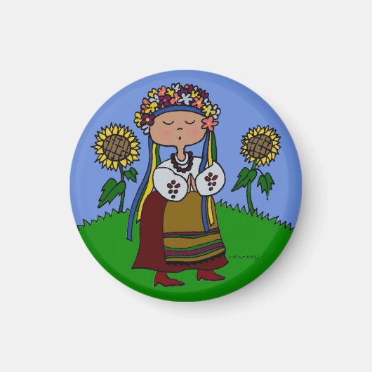 I Liebe Ukrainischer Tanz Magnet (Vorne)